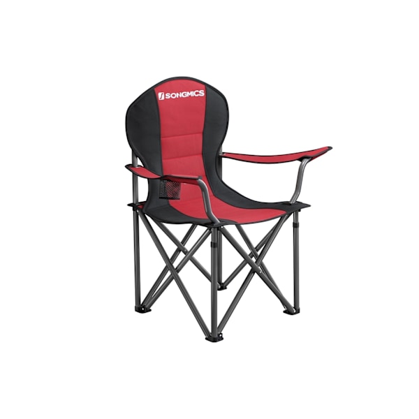 Rootz 2-pak røde campingstole - Udendørsstole - Bærbare sæder - 600D Oxford-klud - Skumpolstring - Pulverlakerede metalrør - 90 cm x 55 cm x 102 cm
