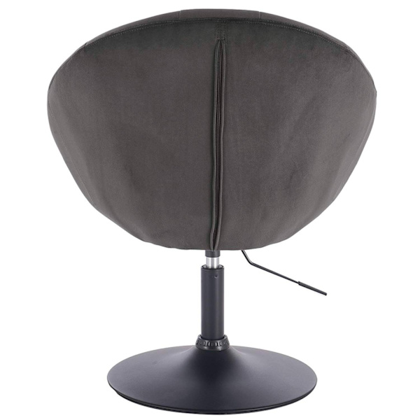 Rootz Velvet Swivel Lounge Chair - Elegant stol - Bekväma sittplatser - Högdensitetsskum - Slitstark metallram - Ergonomisk design - Justerbar höjd -