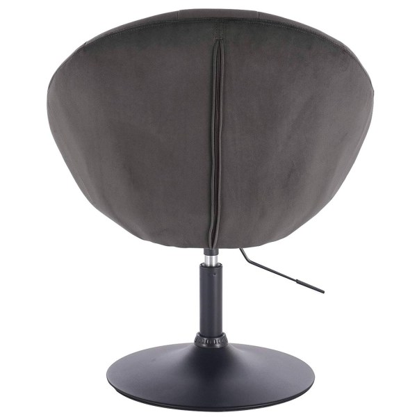 Rootz Velvet Swivel Lounge Chair - Elegant stol - Komfortabel siddeplads - Højdensitetsskum - Holdbar metalramme - Ergonomisk design - Justerbar højde