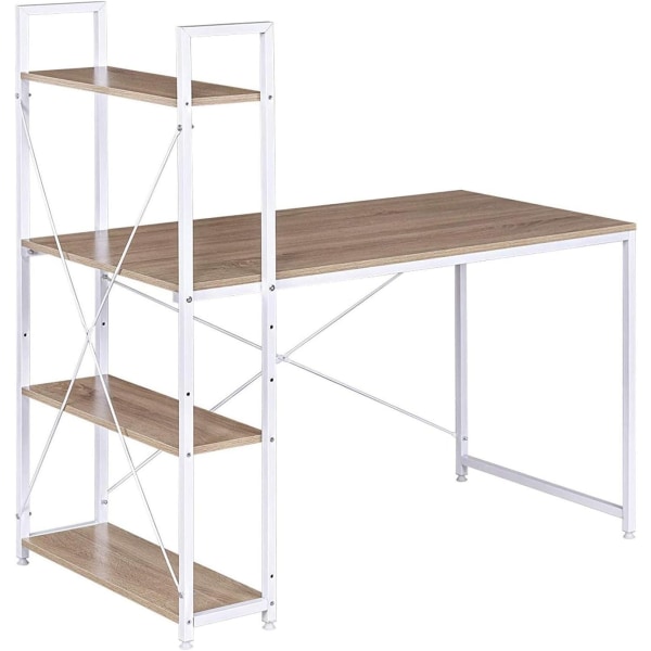 Rootz multifunktionellt skrivbord - Kontorsskrivbord - Spelbord - Mångsidig design - Gott om förvaring - Robust konstruktion - 120 cm x 120 cm x 64 cm