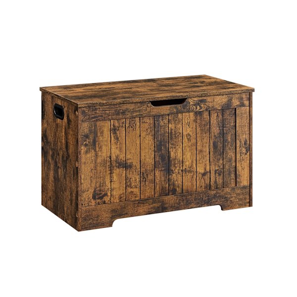 Rootz Vintage Brown Shoe Bench - Træopbevaringsbænk - Entryway Organizer - Træmateriale - 40cm x 76cm x 48cm - Maks. 136 kg bæreevne - Entrémøbler