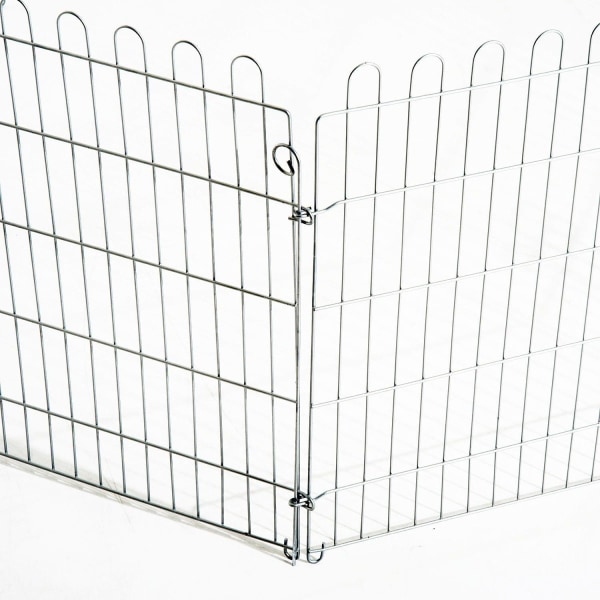 Rootz Outdoor Enclosure Puppy Run - Zilver - Metaal - cm x 24,8 cm x 35,83 cm