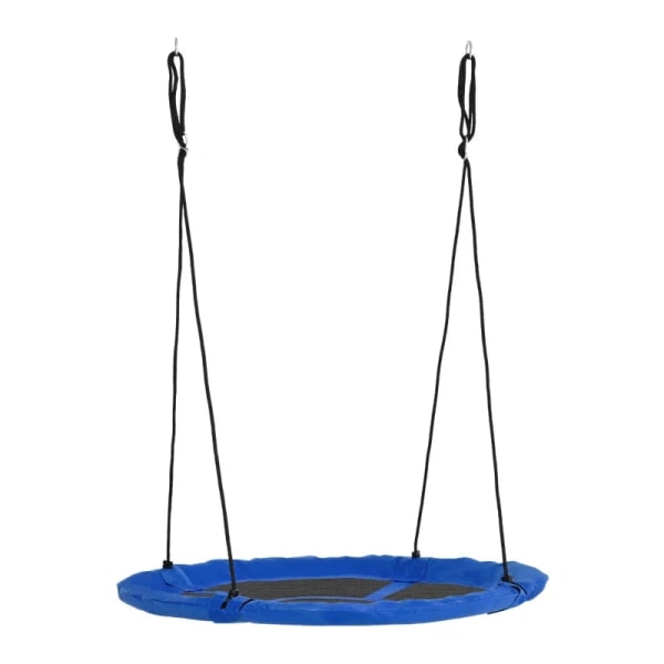 Rootz Nest Swing - Barngunga - Väderbeständig - Upp till 100 kg - Längdjusterbara rep - Blå - Ø110cm x 170cm