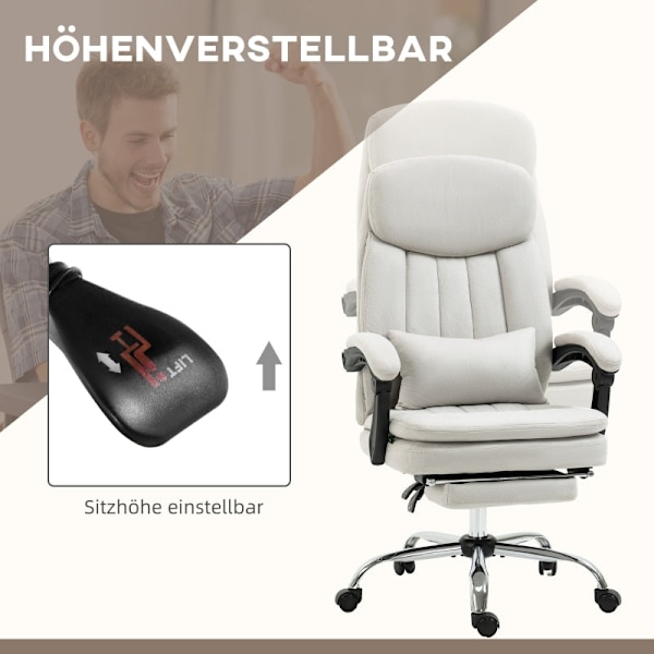 Rootz Massage Kontorstol - Ergonomisk kontorstol - Opvarmet kontorstol - Intensiv Study Stol - 66cm x 67cm x 110-118cm