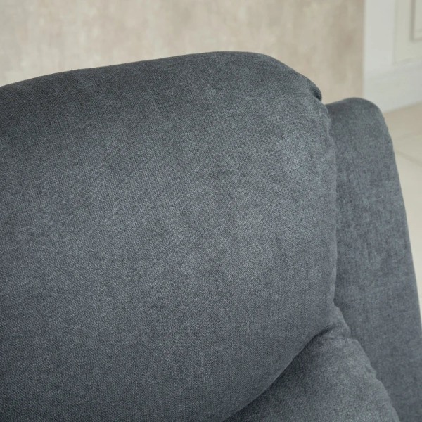 Rootz Relaxation Chair - Lässtol - Fåtölj - Flerskiktsbräda - Liggande funktion - Lutbar 150° - Linnelook - Polyester-skum-stål - Mörkgrå - 97W x 96D
