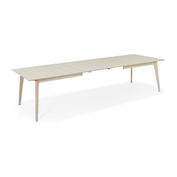 Rootz ruokapöytä - Jatkettava pöytä - Butterfly System - Massiivitammea ja viilua - Tyylikäs ja kestävä - 105 cm x 220 cm x 75 cm