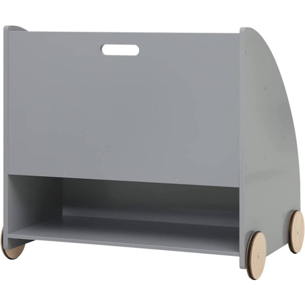 Rootz børnebogreol - Børnebogreol - Børnehavemøbler - Sikre ikke-giftige materialer - Engagerende stjernedesign - Mobil med stille hjul - 62 cm x 57 c