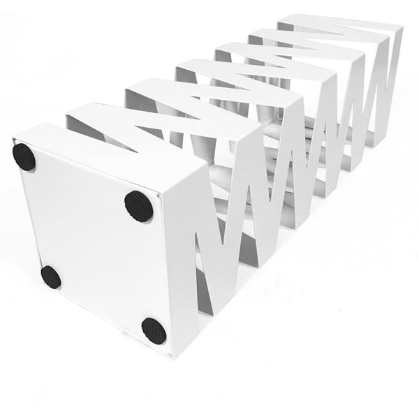 Rootz Metal Paraply Stand - Med drypbakke og kroge - Paraply Holder Van 49CM Høj - Hvid
