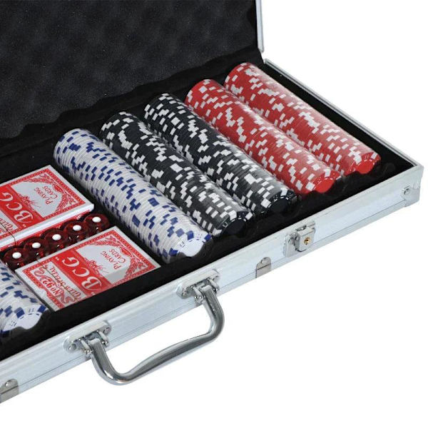 Rootz Poker Case Set - Pelimerkit - Alumiinikotelo Pokeri - Polystyreeni - 55,5x22x6,5 cm