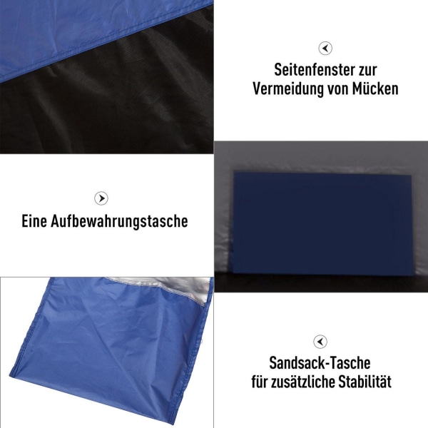 Rootz Strandtelt - Blå - Polyester, glasfiber, Pe - 82,67 cm x 5