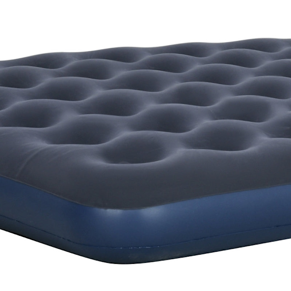 Rootz luftmadrass för 2 personer - Uppblåsbar säng - Campingmadrass - Mjuk & Robust - Optimalt kroppsstöd - Snabb uppblåsning - 203cm x 152cm x 22cm -