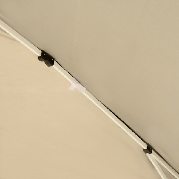 Rootz Pavilion Pop -Up Folding Pavilion - Garden Tent - Party Tent - UV Protection - 2,95 m x 2,95 m x 2,55 m stål+Oxford tyg svart