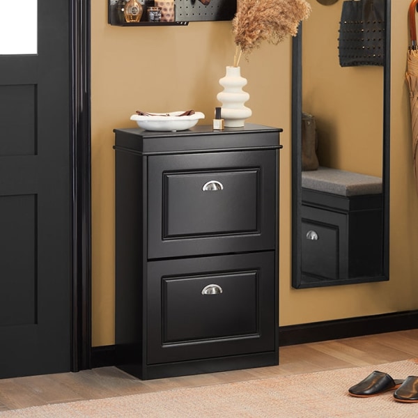 Rootz Skoskåp med 2 flikar - Sko Tipper - Skoorganisator - Robust konstruktion - Väggfästbar - Utrymmesbesparande design - 53cm x 82cm x 24cm