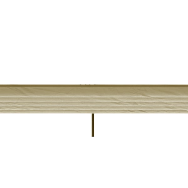 Rootz pergola ersättnings tak - tak - skugga täckning - regn dränering - 250L x 255w cm - brun polyester