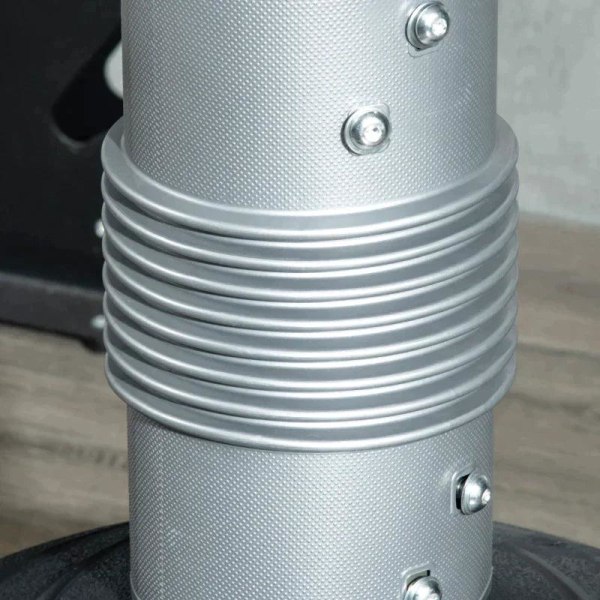 Rootz Boksesæk - Boksedukke - Dummy - Fritstående - Højdejusterbar - Tung base - Imiteret læder - Sort/Grå/Blå - 55 x 55 x 178-207 cm