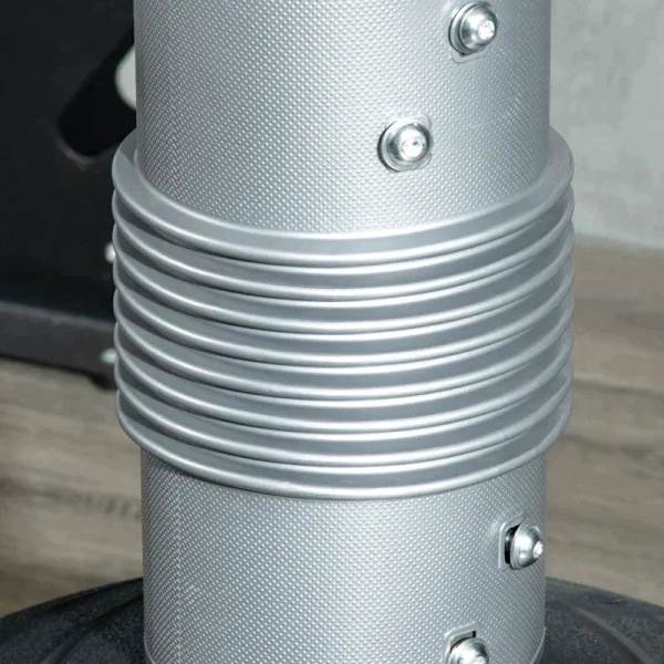 Rootz Boxningssäck - Boxningsdocka - Dummy - Fristående - Justerbar i höjdled - Tung bas - Läderimitation - Svart/Grå/Blå - 55 x 55 x 178-207 cm