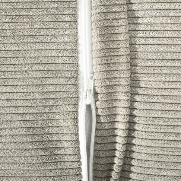 Rootz Bäddsoffa - Dagbädd - Bäddbar soffa - Tyg i linnelook - Ben av bokträ - Grå - 141cm x 90cm x 81cm