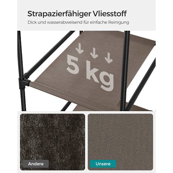 Rootz stofskab - Garderobeskabe - Opbevaringsenhed - Ikke-vævet stof - Metalrør - PP plastikforbindelse - Taupe - 45cm x 150cm x 175cm