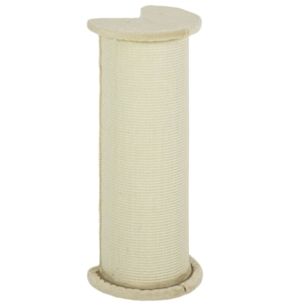 Rootz Scratching Barrel - Corner Scratcher - Corner Design - Space Saving - Creme White - 35cm x 35cm x 85cm