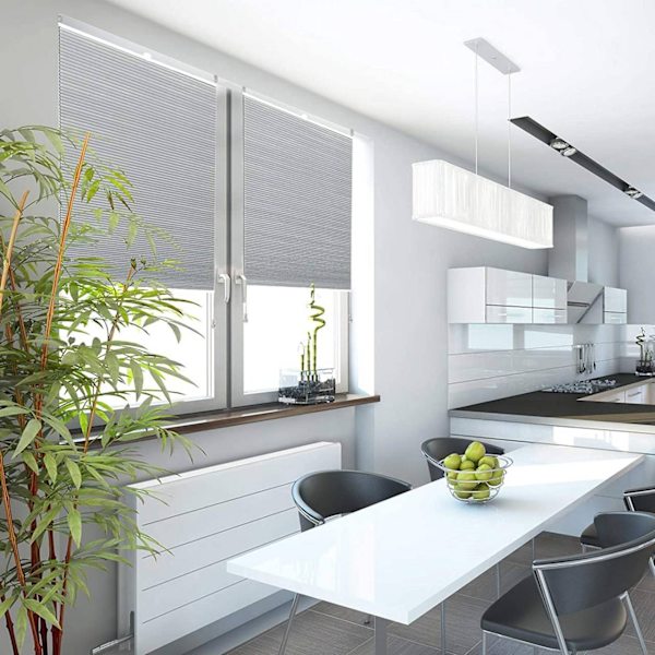 Rootz Dobbelt plisserede Honeycomb Persienner - Privatpersienner - Lysblokerende skærme - Energieffektiv - Børnesikker - Let at rengøre - 45-120 cm x