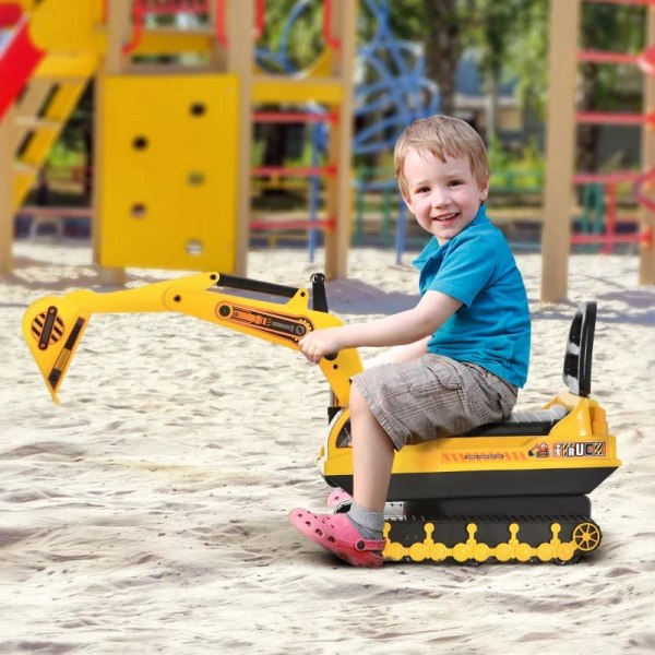 Rootz åkbil - Åkbar för barn - Barngrävmaskin för barn - Barnbil