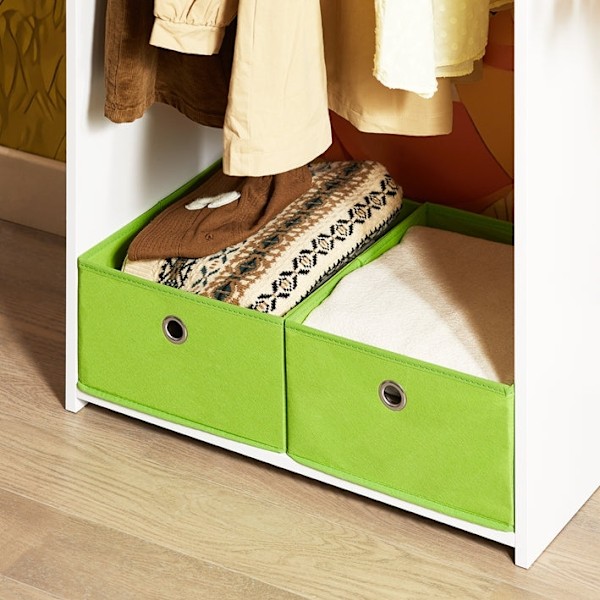 Rootz Børns garderobe - Børne skab - Opbevaringsmøbler - Safe Rounded Corners - 60x110x35cm