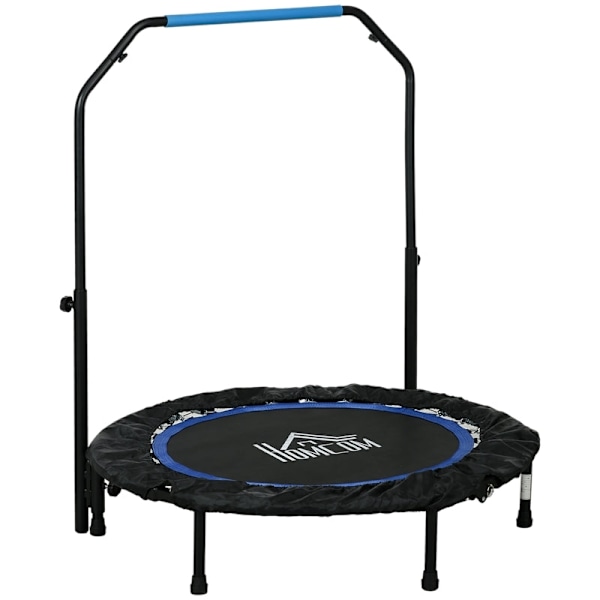 Rootz Fitness studsmatta - Exercise Rebounder - Ministudsmatta - Stålram - 102cm x 99-123cm - Svart+Blå