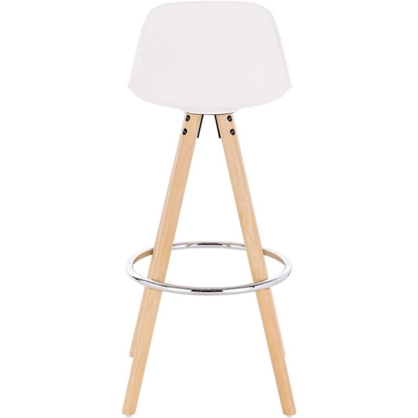 Rootz Barstol - Morgenmadskammel - Køkkentaburet - Kunstlæder - 38,5 cm x 33 cm x 96,5 cm - Forkromet fodstøtte - Ergonomisk design
