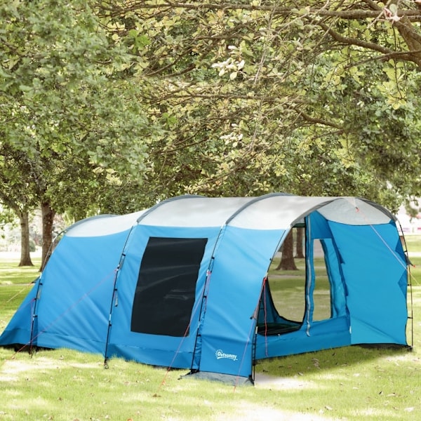 Rootz 5-mands toværelsestelt - Campingtelt - Udendørs læ - Vandtæt 2000 mm - 445 cm x 275 cm x 195 cm