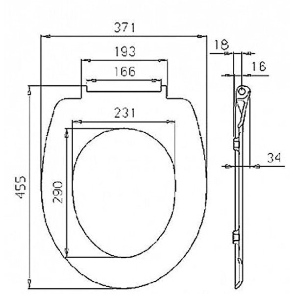 Rootz Toalettsits - Toalettlock - Toalettöverdrag - WC Top - Badrumssits - Loo Shield - Throne Cap - Guld VIP - 18,9x15,4x2,6 tum