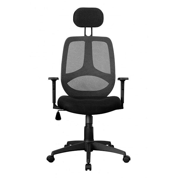 Rootz Kontorstol - Drejestol - Executive stol - Justerbar - Nakkestøtte - Ergonomisk - Sort