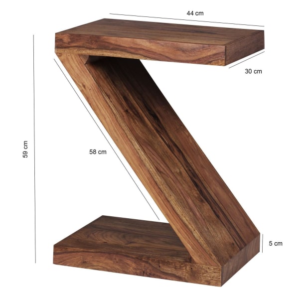 Rootz Sidebord - Z-Shape Sidebord - Sidebord - Træ - Brun