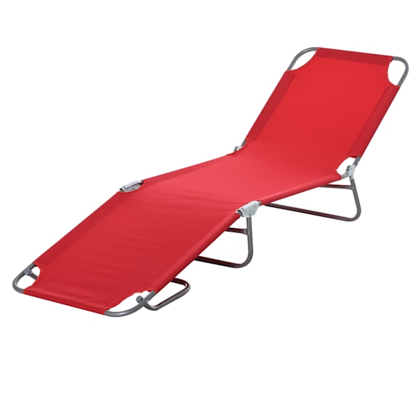 Rootz Sun Lounger - Foldbar Recliner - Justerbar ryggstöd - Komfortdesign - 187 cm x 55 cm x 24 cm