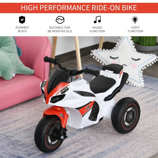 Rootz Ride-On lasten - Wit - Pp, Staal - 29,13 cm x 15,35 cm x 18,89 cm