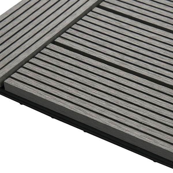 Rootz Premium WPC Click -laatat - Ulkolattia - Terassilaatat - Kestävä, säänkestävä, helppo asentaa - 30 cm x 30 cm x 2 cm