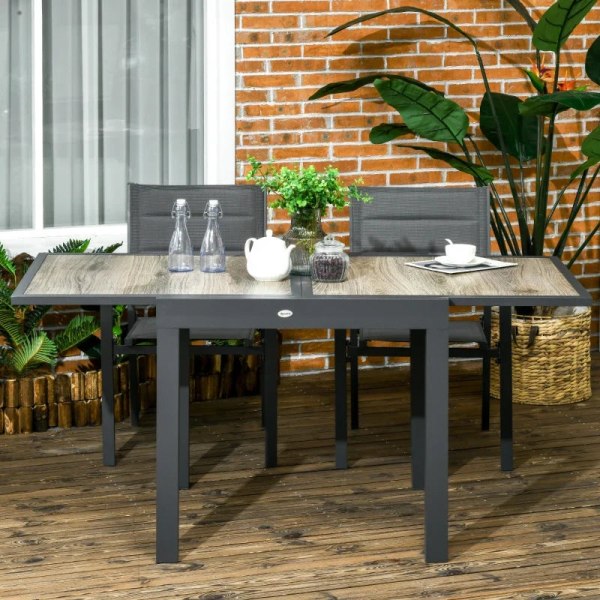 Rootz Udtrækkeligt havebord - Udendørs spisebord - Let at rengør