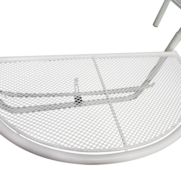 Rootz Hängbord Balkong - Vit - Metall - 23,62 cm x 17,71 cm x 19,68 cm
