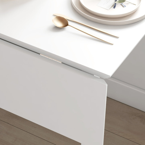 Rootz sammenklappeligt spisebord - Alsidigt bord - Stilfuldt bord - Pladsbesparende design - Holdbart fyrretræ - Multifunktionel brug - 86D x 110W x 7