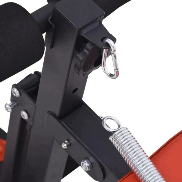 Rootz Sit Up Bench - Sit-up & Dumbbell Bench - Träningsbänk - Röd/Svart - 166 x 53 x 52-60 cm