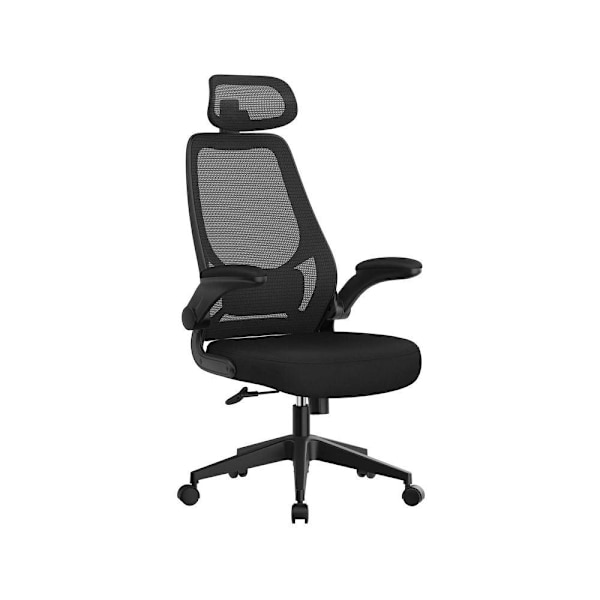 Rootz Kontorstol - Spillestol - Skrivebordsstol - Arbejdsstol - Computerstol - Rullestol - Kontorsæde - Sort - 64 x 62 x (117-127) cm