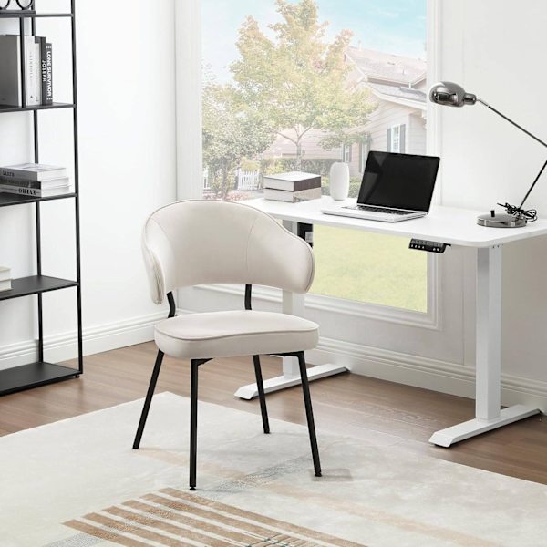 Rootz Velvet Dining Chair - Köksstol - Bekväma sittplatser - Robust metallstomme - Ergonomisk design - 54cm x 83,5cm x 52cm
