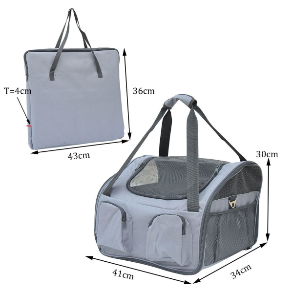 Rootz Dog Bag Car - Grå - Oxford, Stof - 16,14 cm x 13,39 cm x 11,81 cm