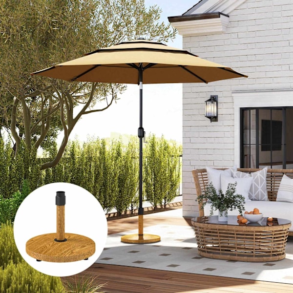 Rootz Garden Parasol Stand - Paraply Base - Sun Shade Holder - Firm Stability - Ø48 x 44 cm