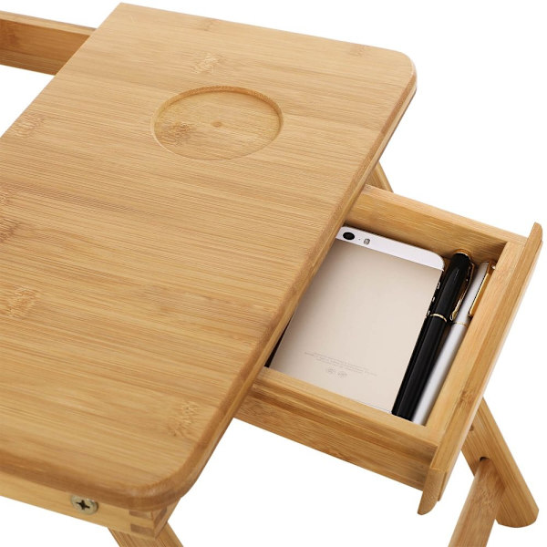 Rootz Laptopbord - Justerbart Laptopbord - Robust Och Stabilt - Mångsidigt - Fällbart Laptopbord - Mobil Laptop Workstation - Lättvikts - Modern desig