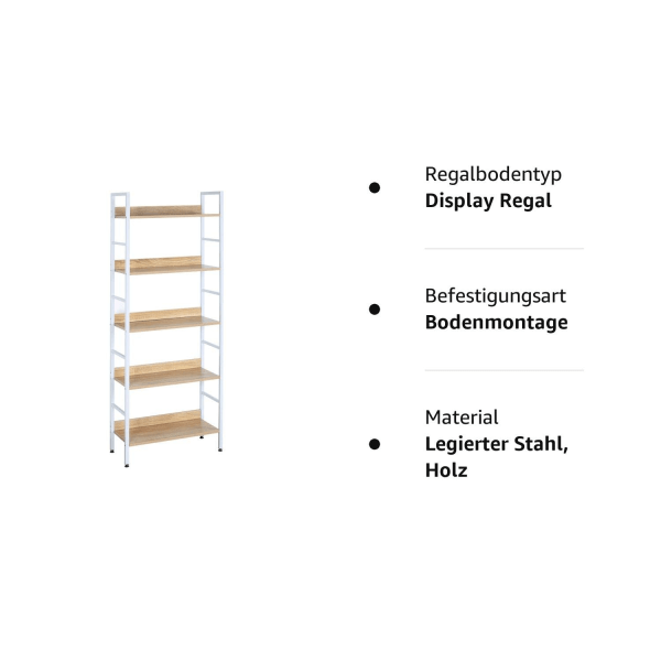 Rootz Standregal Hochregal - Reol - Bogreol - Opbevaringsstativ