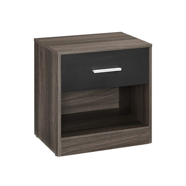 Rootz spånskiva sidobord - Maroon Ink Black - Sängbord - Nattduksbord - Robust konstruktion - Enkel montering - 28cm x 39cm x 41cm