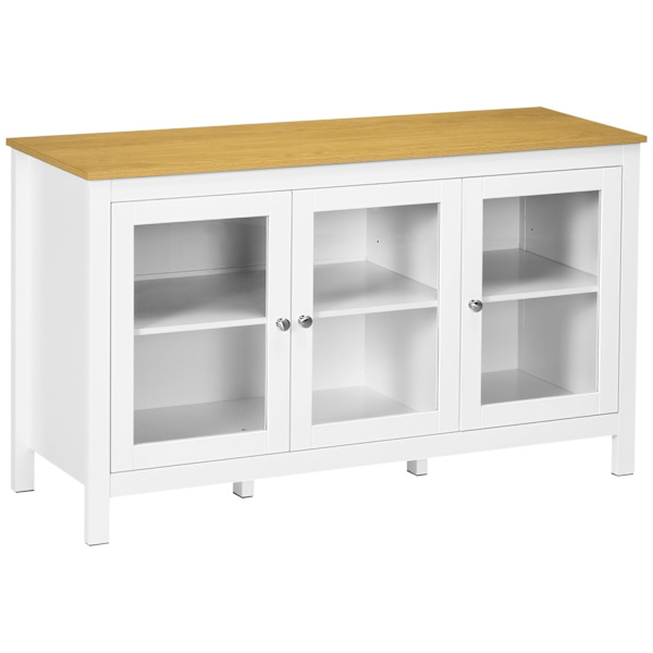 Rootz Sideboard Buffet - Glasskåp - förvaringsskåp - Klassisk design - 120 x 40 x 70 cm