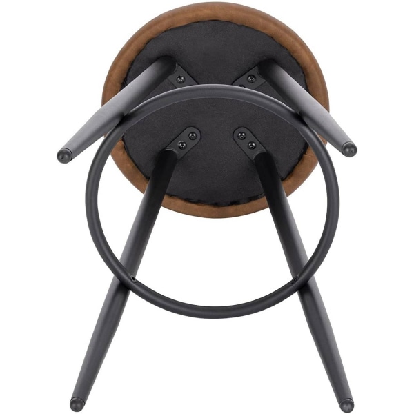 Rootz Justerbar Barstol - Bordskammel - Køkkenstol - Stabil & Robust - Justerbar komfort - Alsidigt design - 37,5 cm x 34 cm x 78,5 cm
