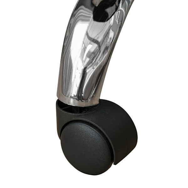 Rootz Salon Pall - Vridbar pall - Sammetsöverdrag - 360 graders hjul - Justerbar i höjdled - 35cm x 49-61cm - Elegant design