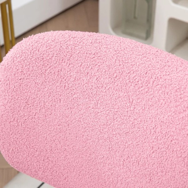 Rootz Kontorstol - Computerstol - Drejestol - Højdejusterbar - Skumpolstring - Pink - 48 cm x 53 cm x 80-90 cm